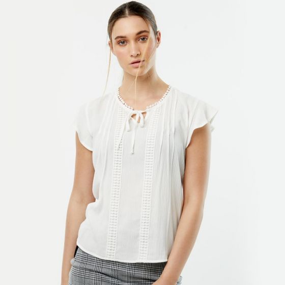 BLUSA CASUAL YAELI FASHION 5080 ~ DAMA Blanco