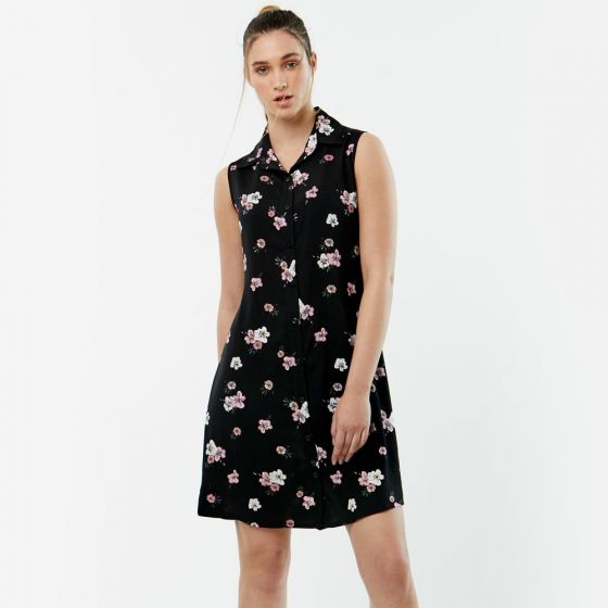 VESTIDO CASUAL YAELI FASHION 8015 ~ DAMA Negro