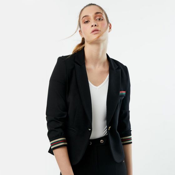 SACO CASUAL PARIS HILTON SHOU ~ DAMA Negro