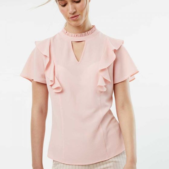 BLUSA DE VESTIR YAELI FASHION 0109 ~ DAMA Rosa