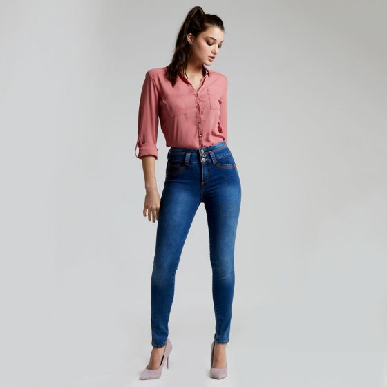 JEANS CASUAL FERGINO 2026 ~ DAMA Azul