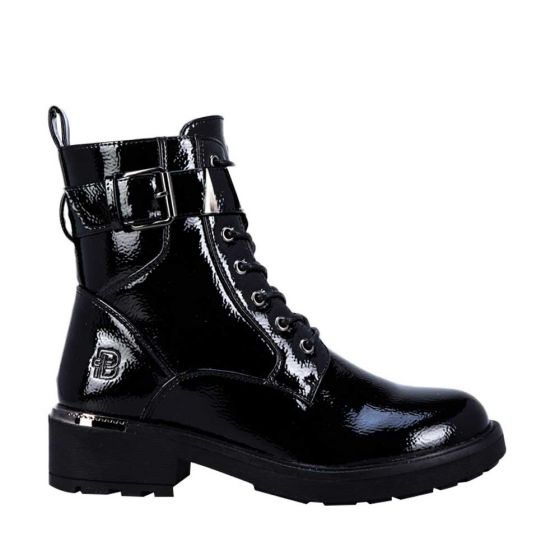 Botas Militares Negras Mujer Belinda Peregrin 3603