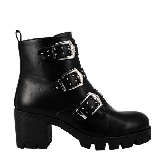 Botas Vintage Rockeras Negras Mujer Tierra Bendita G805 - Conceptos