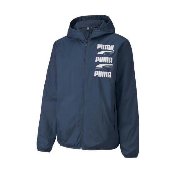 CHAMARRA DEPORTIVA PUMA ESSENTIALS REBEL WINDBREAKER 2743 ~ CABALLERO Azul SPORTLIFESTYLE