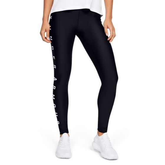 PANTS DEPORTIVO UNDER ARMOUR UA HG ARMOUR GRAPHIC WORDMARK LEGGINGS 9130 ~ DAMA Negro