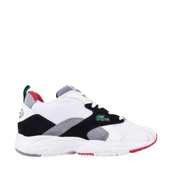 TENIS CASUAL LACOSTE STORM 96 120 4 US SMA WHT/BLK 3147 ~ CABALLERO Blanco CLASSIC