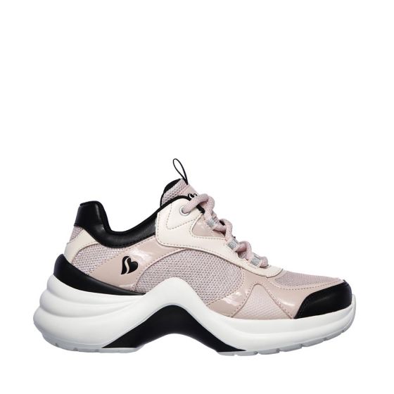 TENIS CASUAL SKECHERS STREET W PKBK ~ DAMA Rosa