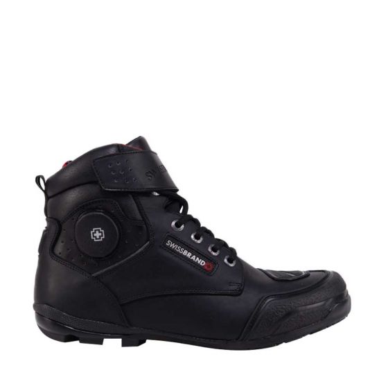 Black Heavy style boots for Men Swiss Brand 740