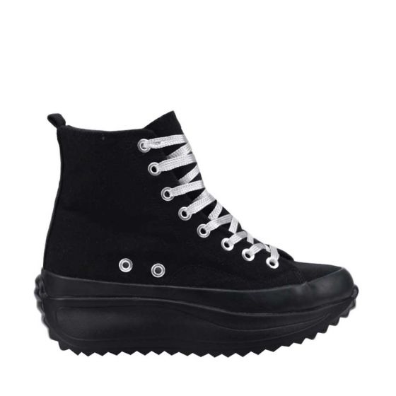 Black High Top Sneakers for Women Belinda Peregrin 1821
