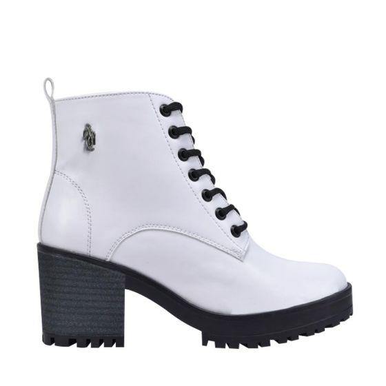 Botas Militares Blancos para Mujer Hpc Polo 0817 - Conceptos