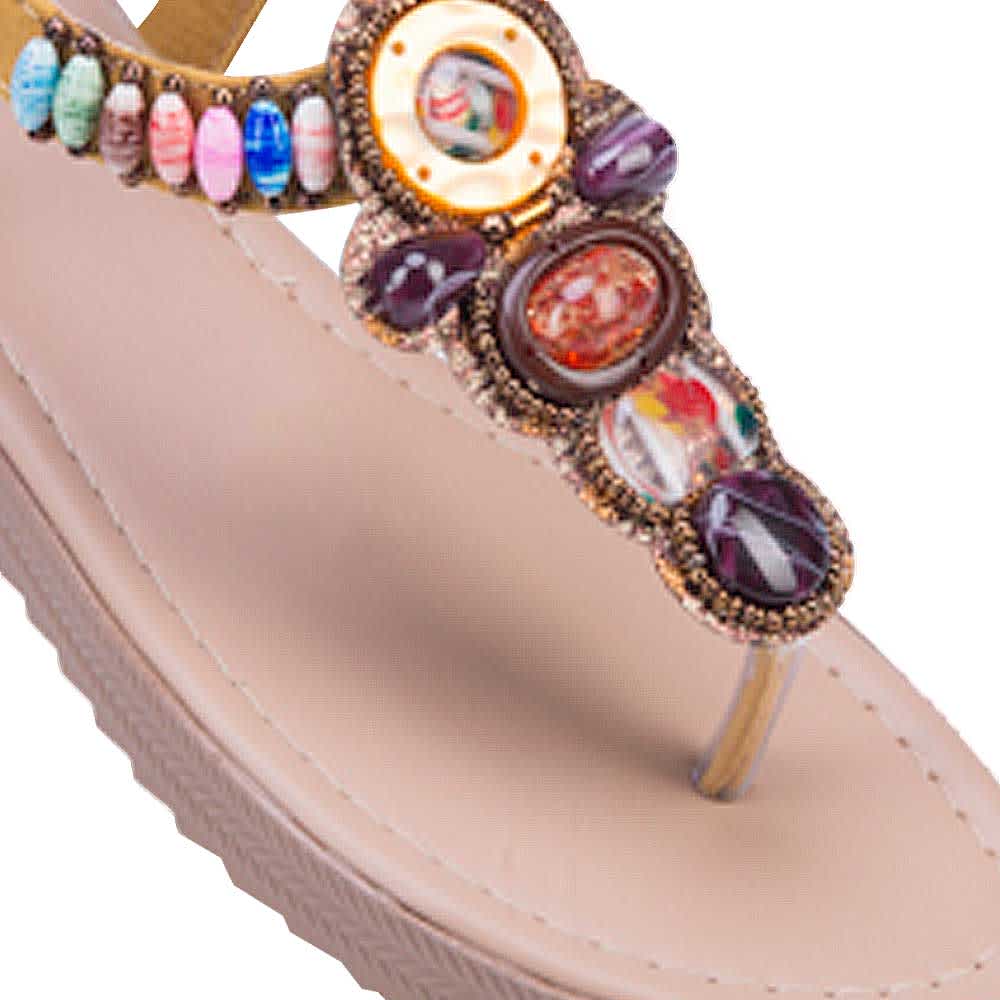 KIT SANDALIA PLANAS CON BRILLOS