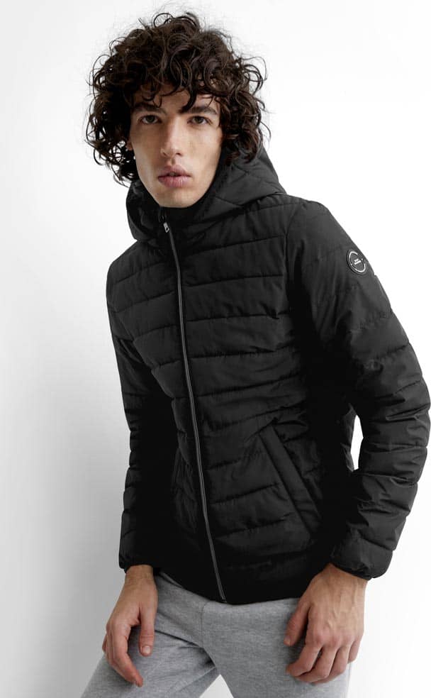 Chamarra caballero negro Selection modelo ANGO