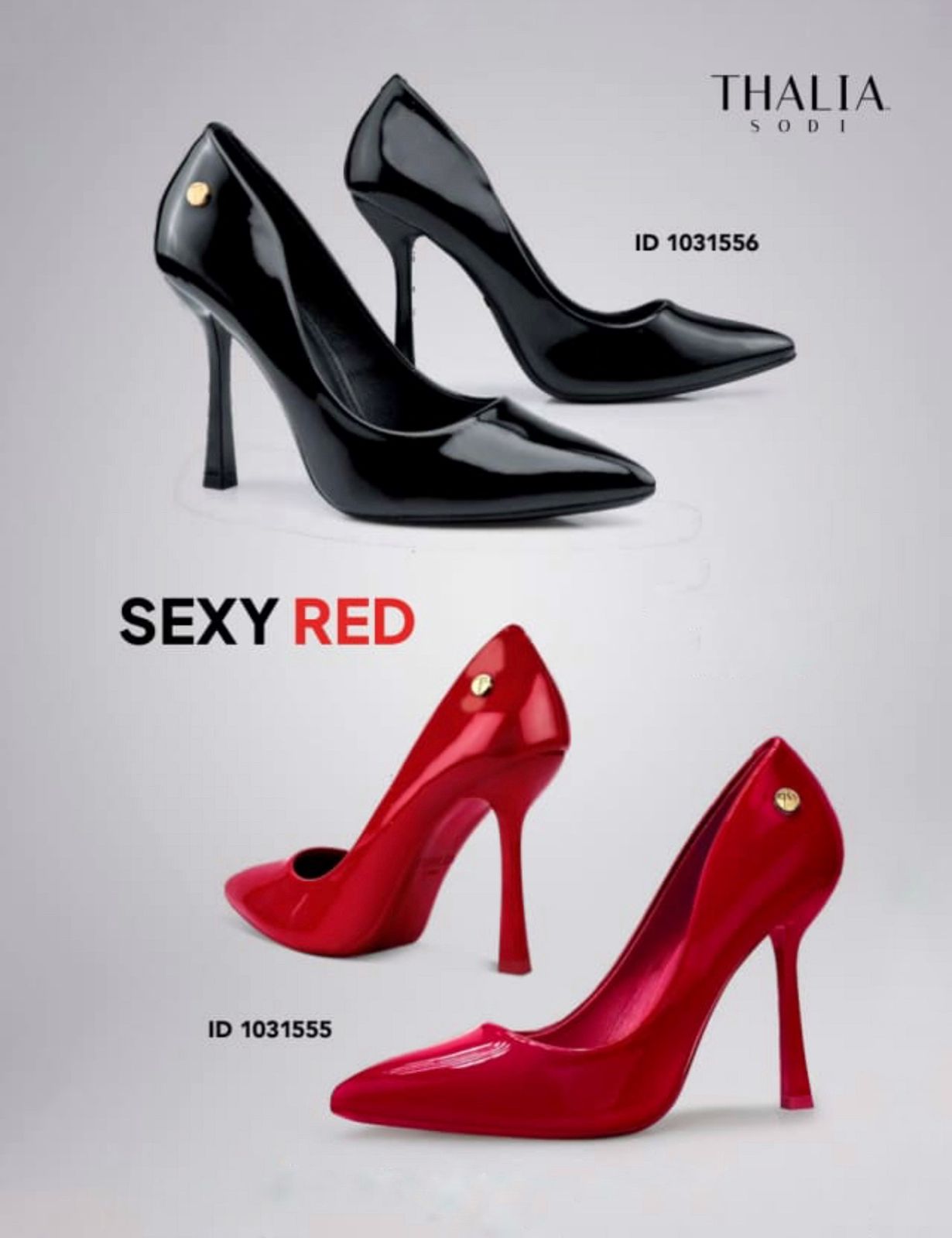 Tacones de vestir rojos Thalia Sodi Sexy Red 5699