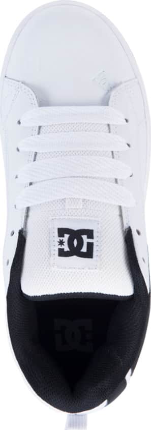 Tenis skate caballero blanco/negro piel Dc Shoes modelo 9WLK