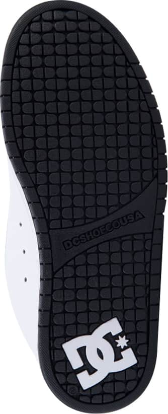 Tenis skate caballero blanco/negro piel Dc Shoes modelo 9WLK