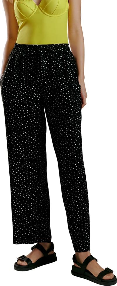 PANTALON CASUAL PIERNA ANCHA CINTURA ALTA