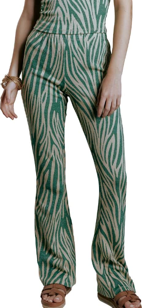 PANTALON CASUAL CINTURA ALTA CORTE CAMPANA