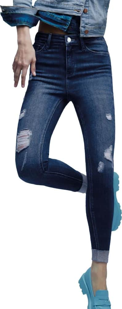 JEANS SUPER SKINNY CINTURA ALTA