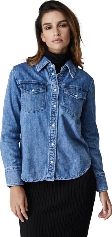 BLUSÓN DENIM MANGA LARGA