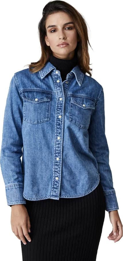 BLUSÓN DENIM MANGA LARGA