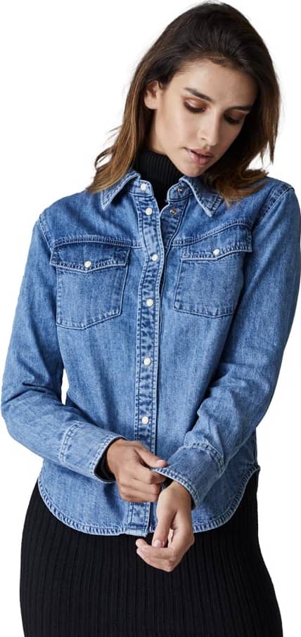 BLUSÓN DENIM MANGA LARGA