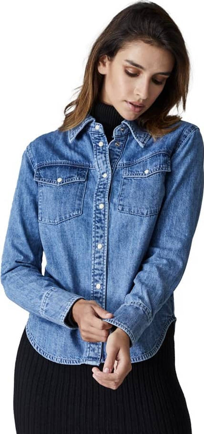 BLUSÓN DENIM MANGA LARGA