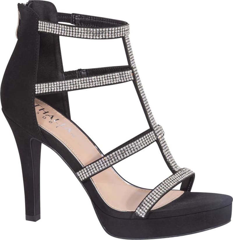 SANDALIA TACÓN PLATAFORMA  BRILLOS