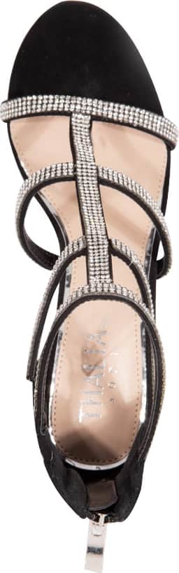 SANDALIA TACÓN PLATAFORMA  BRILLOS