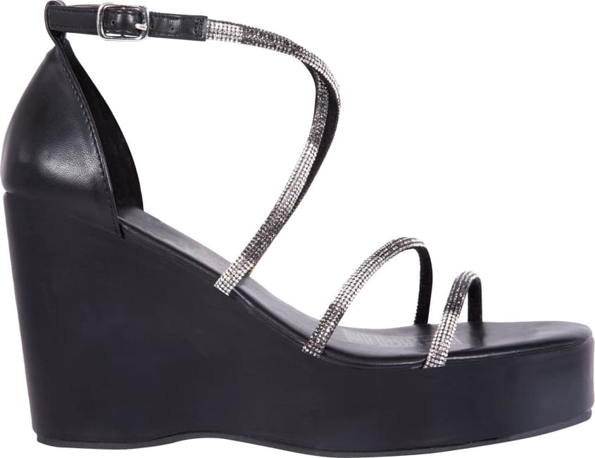 SANDALIA PLATAFORMA Y BRILLOS