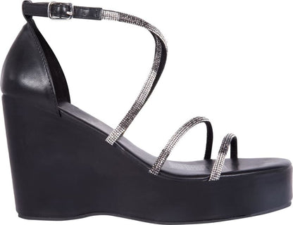 SANDALIA PLATAFORMA Y BRILLOS