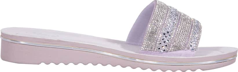 SANDALIA PLANA CON PIEDRAS