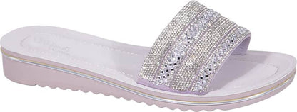 SANDALIA PLANA CON PIEDRAS