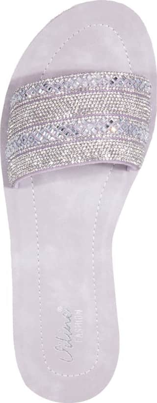 SANDALIA PLANA CON PIEDRAS