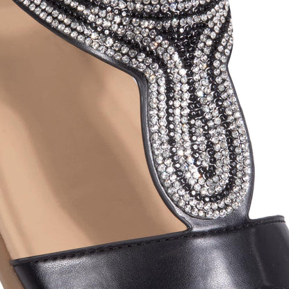 KIT SANDALIA PLANA CON PIEDRAS