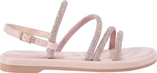 SANDALIA PLANA CON PIEDRAS