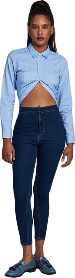 JEANS SKINNY CINTURA SUPERALTA