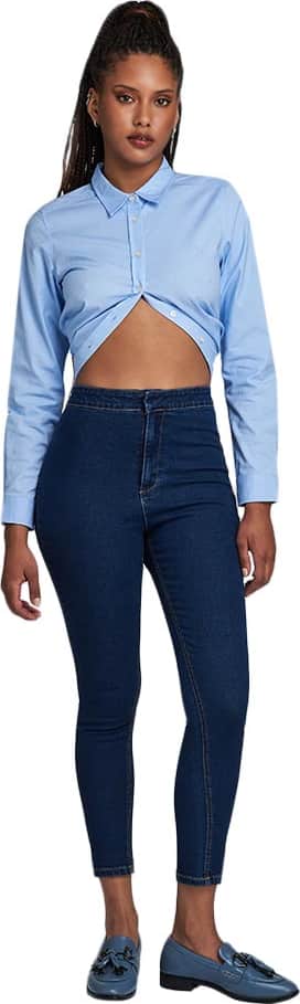 JEANS SKINNY CINTURA SUPERALTA