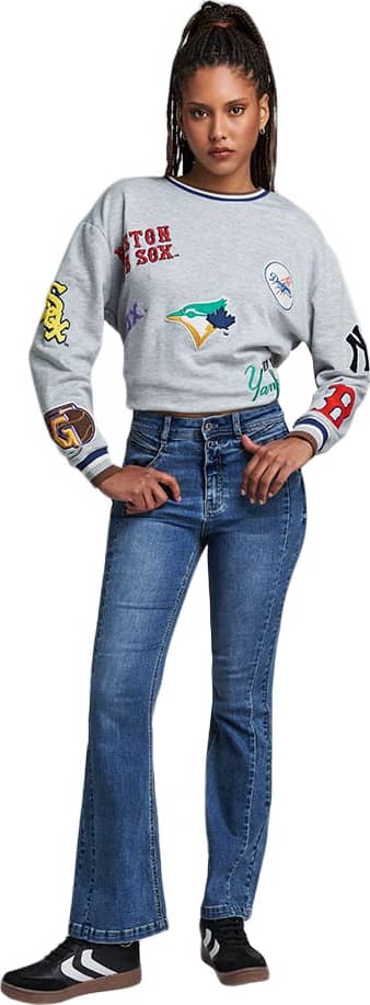 JEANS ACAMPANADOS CINTURA ALTA