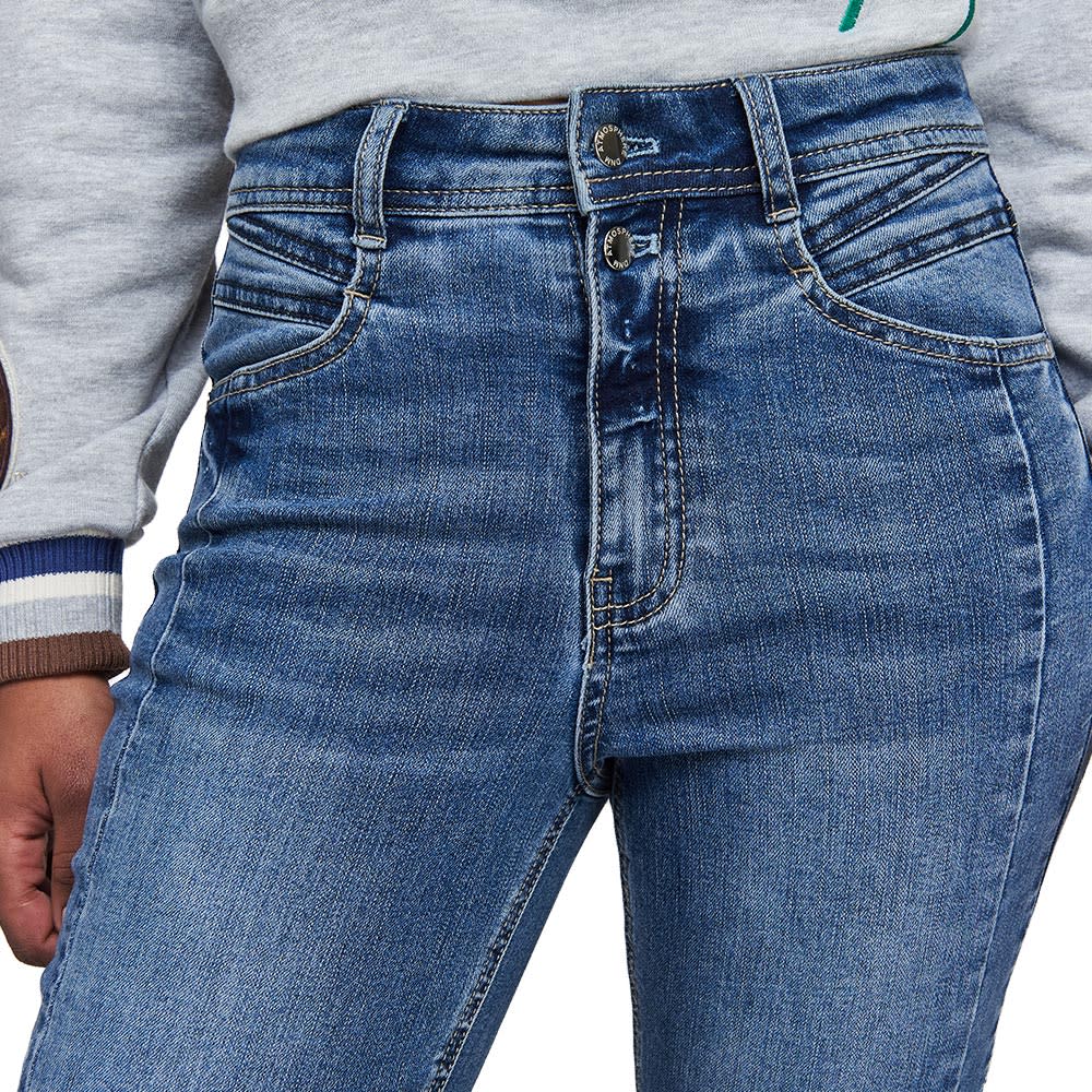 JEANS ACAMPANADOS CINTURA ALTA