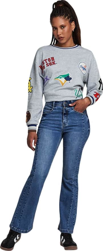 JEANS ACAMPANADOS CINTURA ALTA