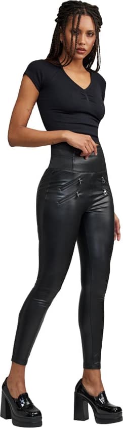 LEGGINGS EFECTO PIEL CINTURA ALTA