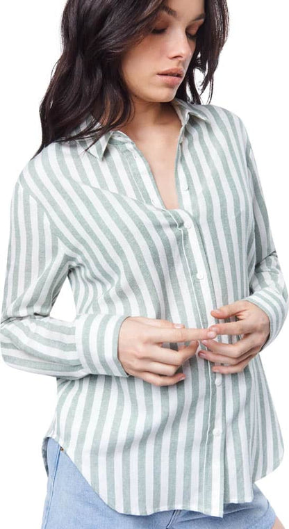 BLUSA CAMISERA DE LINO