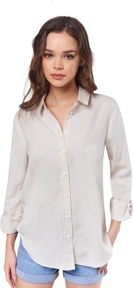 BLUSA CAMISERA DE LINO