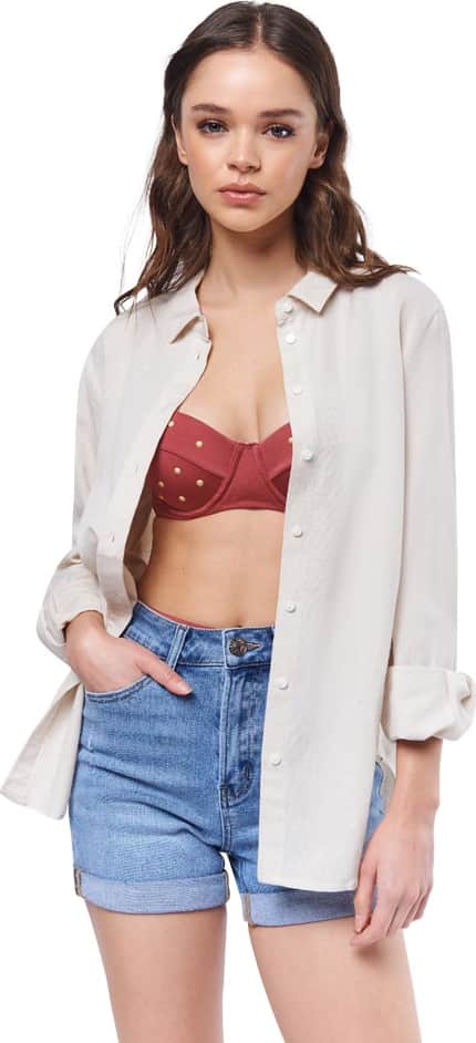 BLUSA CAMISERA DE LINO