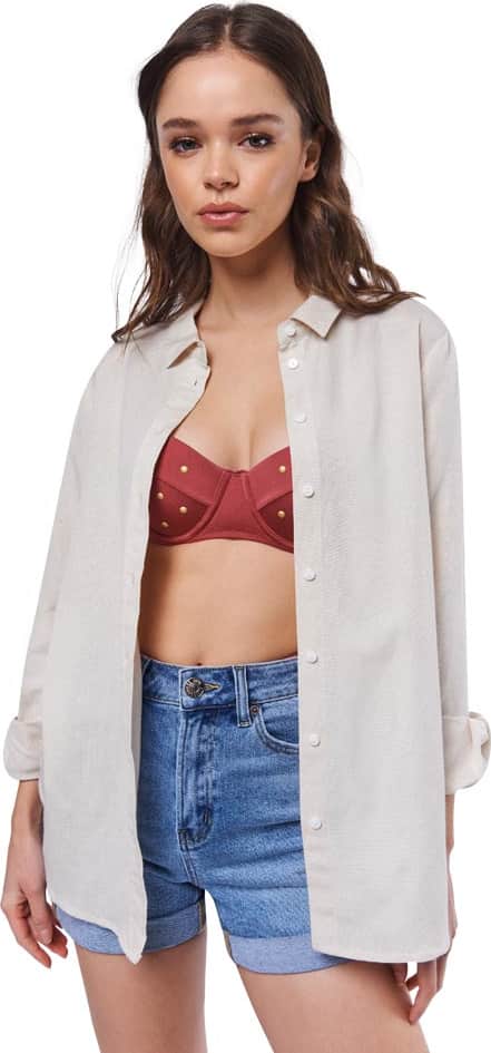 BLUSA CAMISERA DE LINO