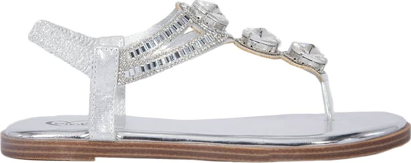 SANDALIA PLANA CON PIEDRAS