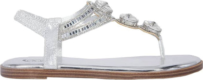 SANDALIA PLANA CON PIEDRAS