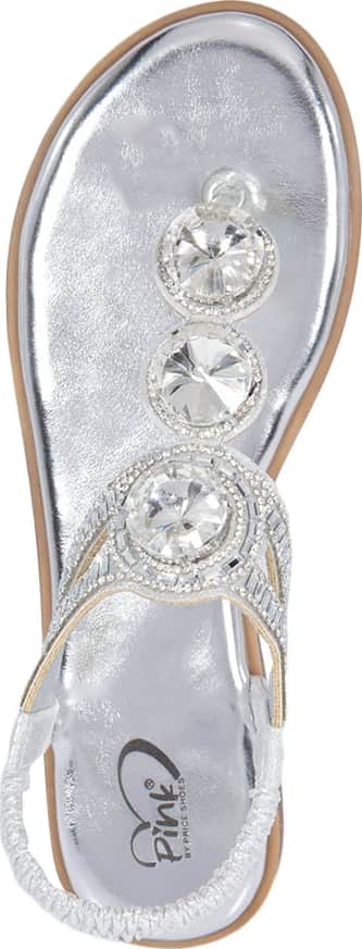 SANDALIA PLANA CON PIEDRAS