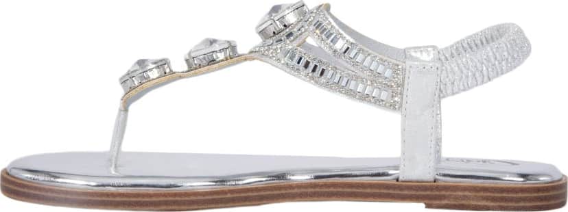 SANDALIA PLANA CON PIEDRAS