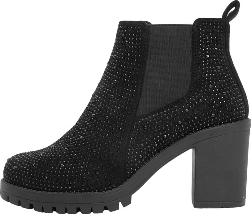 BOTA CON PEDRERÍA SUELA TRACK